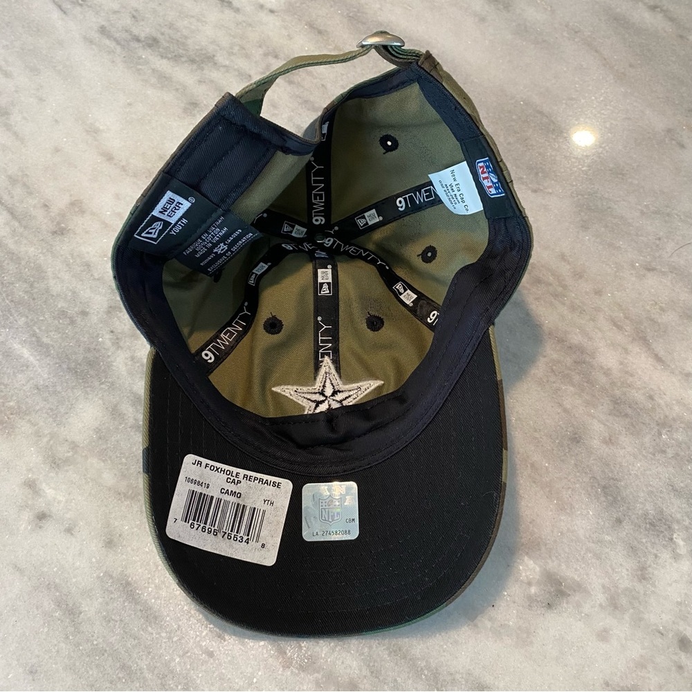 New Era NFL Cap Camouflage Ball Cap Youth ball hat metal clasp green - Picture 4 of 9